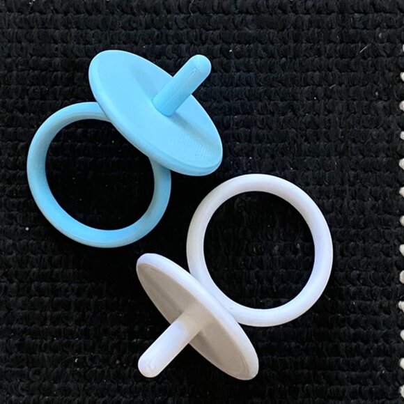 Replacement Pacifier White/Blue for Vintage Cabbage Patch Kids, and Preemies - Picture 1 of 7